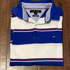 Tommy Hilfiger Men's Polo in Blue and White